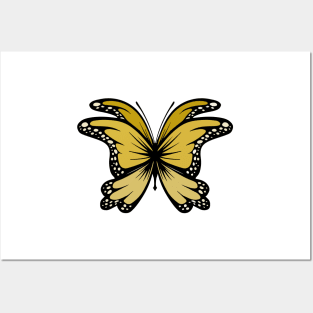 yellow Butterfly Posters and Art